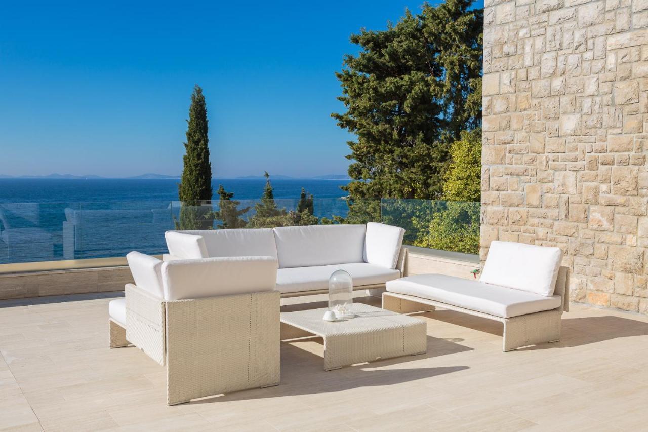 Luxury Seafront Villa Primosten Glamour With Private Pool, Sauna And Gym At The Beach In Primosten Exterior photo